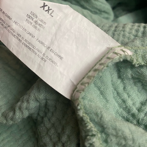 Anne Klein Mint Green Casual Button Down Shirt - Picture 5 of 5